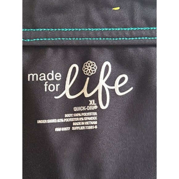 Made For Life Quick-Dri Green & Black Skort, Size XL - Picture 3 of 7